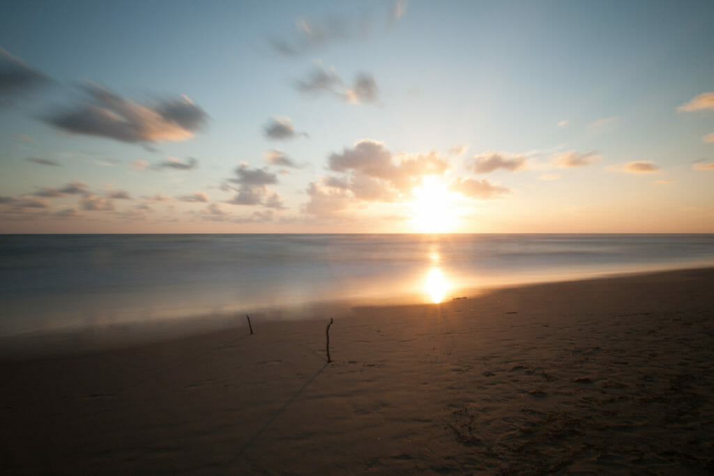 Fotografare al tramonto: il mare